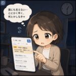 1コマ目：ひとりで焦って検索する場面